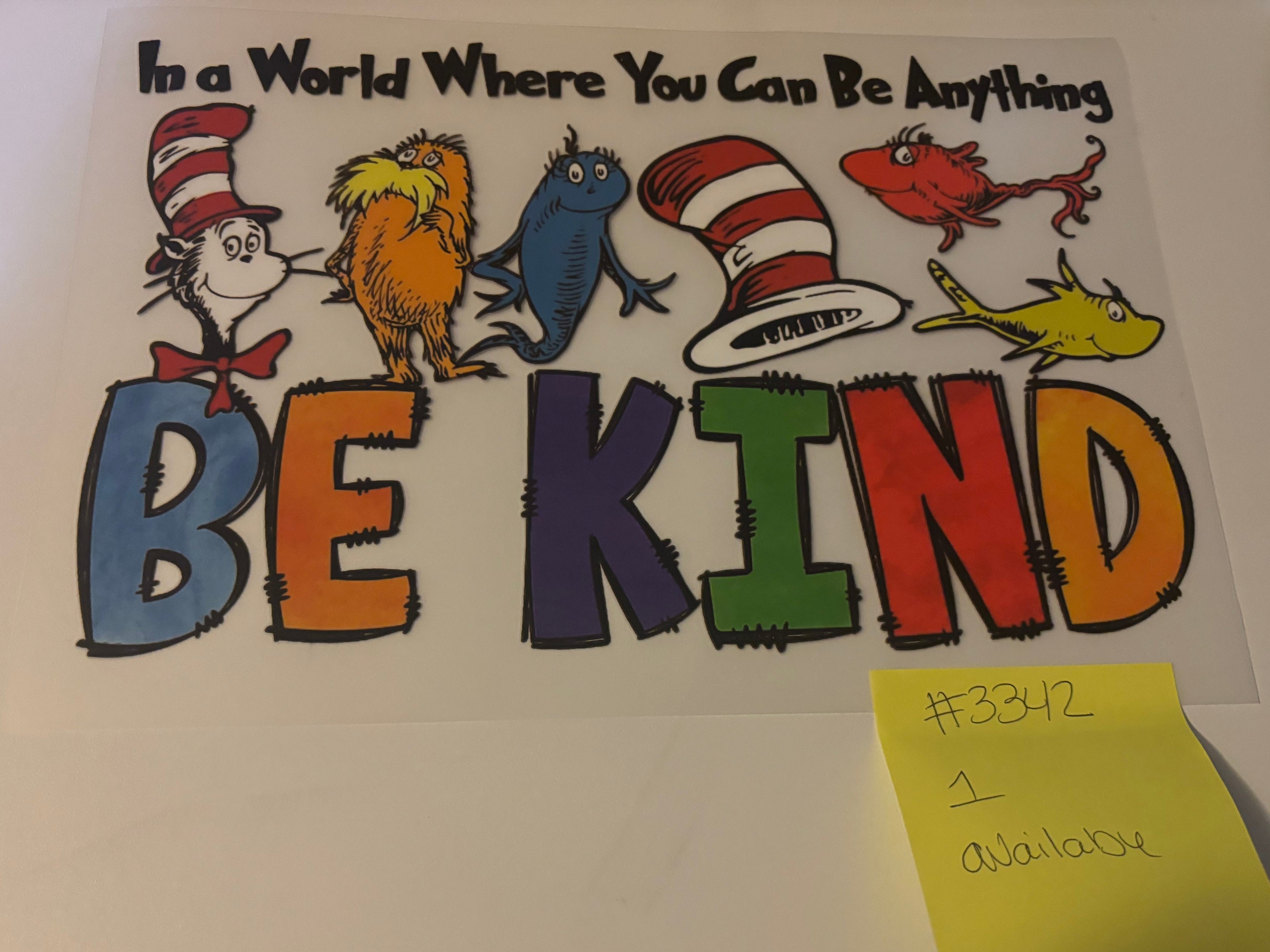 Be Kind Kids DTF transfer