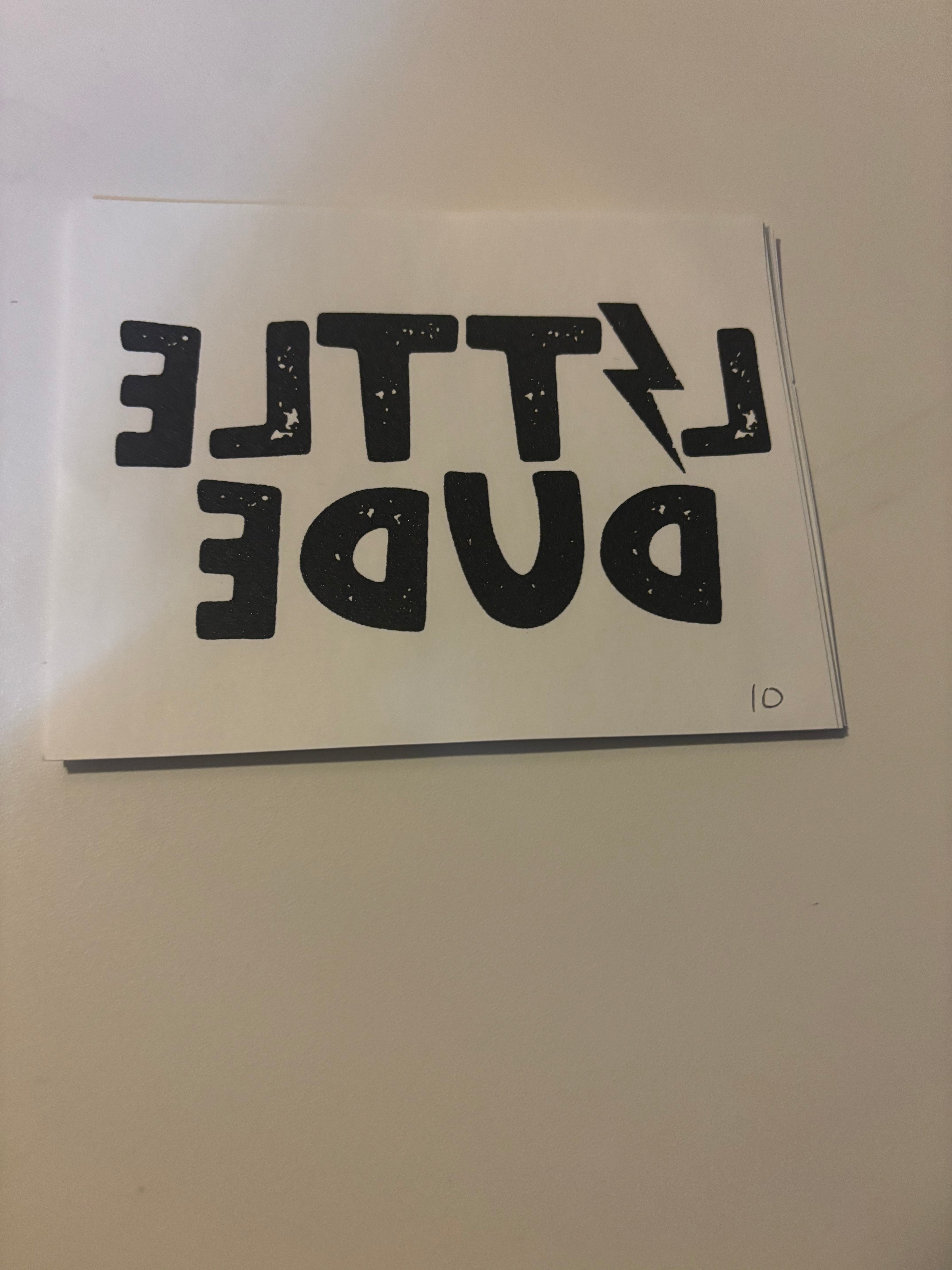 Boys Little dude (lightening bolt)